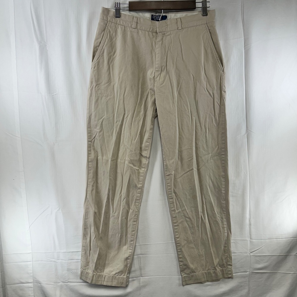 Polo Ralph Lauren Chino Pants Mens 32x30 Tan Straight Leg Cotton Trousers